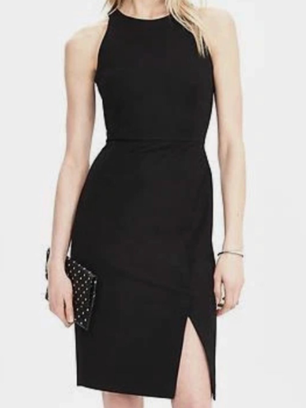 Banana Republic Sleeveless Sheath Dress - Black Jean Dress